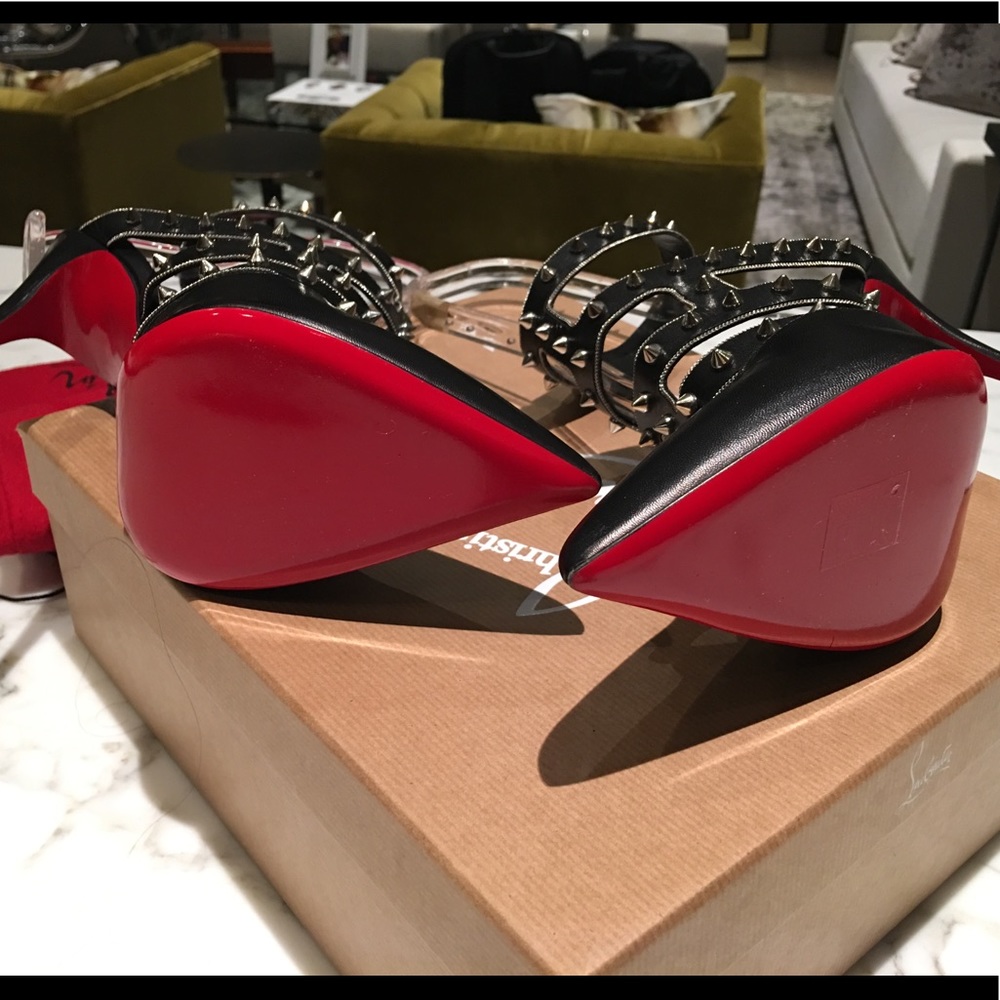 🛑SOLD🛑, Rare/Louboutin black/Spikes 42- 10US - Picture 7 of 7